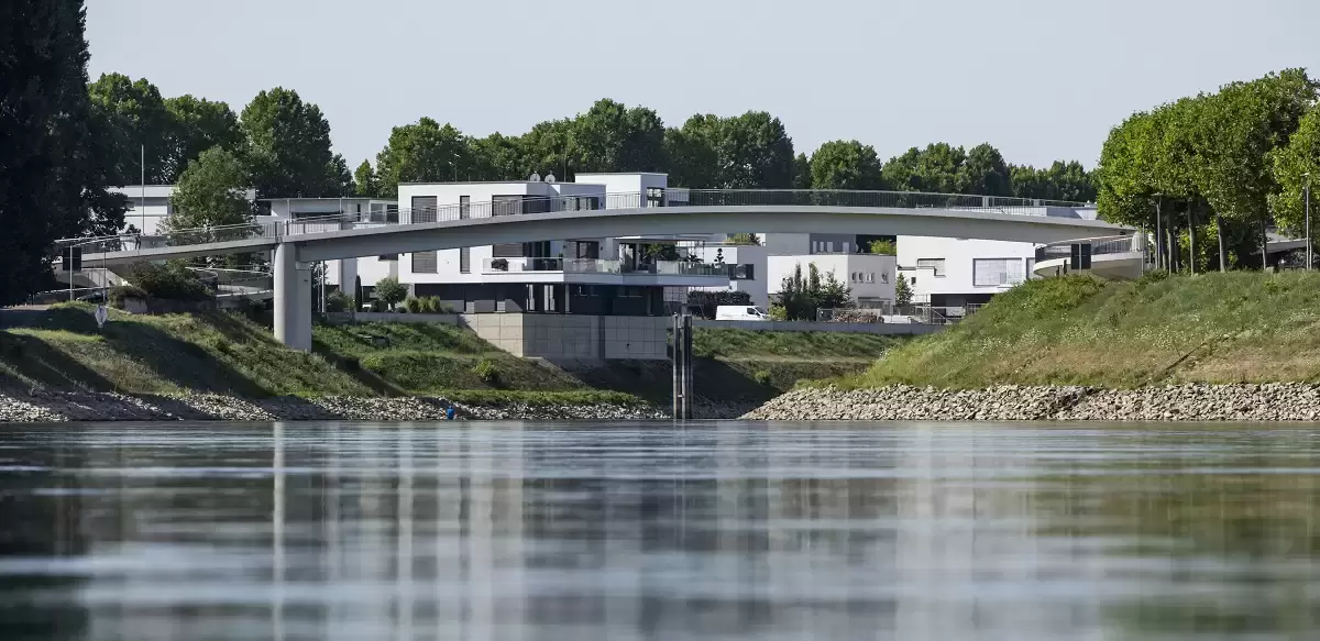 Ludwigshafener Bauprojekt: die Schneckennudelbrücke