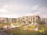 Vision des Pfaff-Geländes mit Bebauung und Begrünung