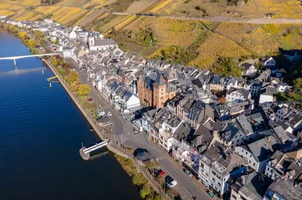 Die Stadt Zell aus der Vogelperspektive