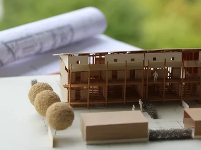 Modellhaus aus Holz