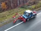 Der WaVe Unimog Prototyp im Testeinsatz auf einem stillgelegten Autobahnabschnitt