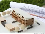 Modellbau eines Gebäudes