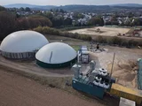 Blick auf Biogasanlage in Hermeskeil