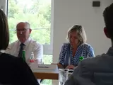 Klimaschutzministerin Katrin Eder und Dr. Bernhard Alscher, VG Birkenfeld