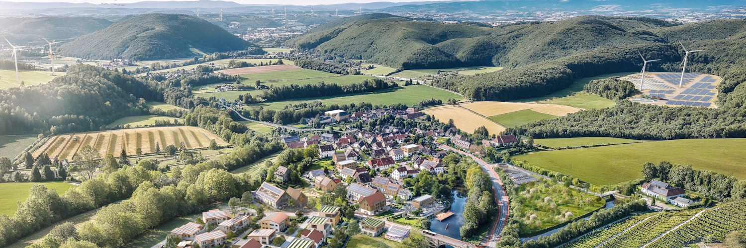 Vision einer fiktiven rheinland-pfälzischen Gemeinde von morgen
