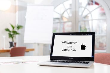 Einladung zu einem virtuellen Kaffee