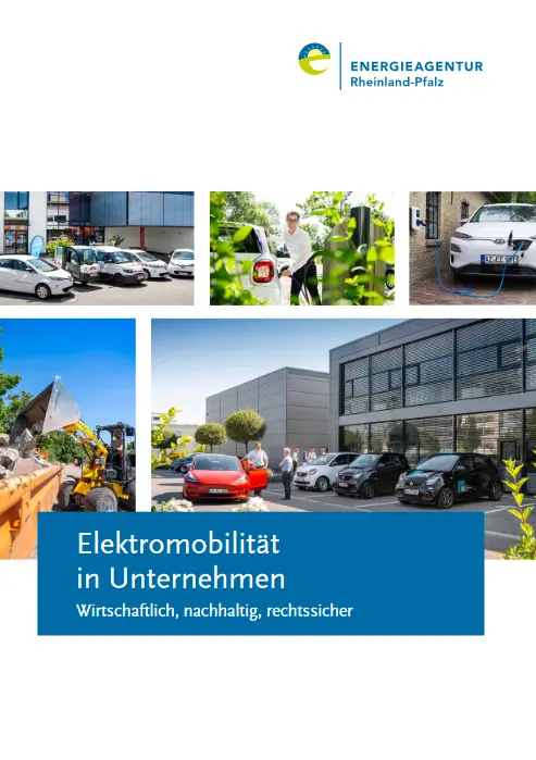 Deckblatt der Broschüre "Elektromobilität in Unternehmen"